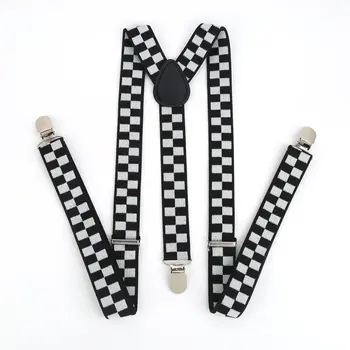 

Adjustable Elasticated Adult Suspender Straps Unisex Women Men Y Shape Elastic Clip-on Suspenders 3 Clip Pants Braces