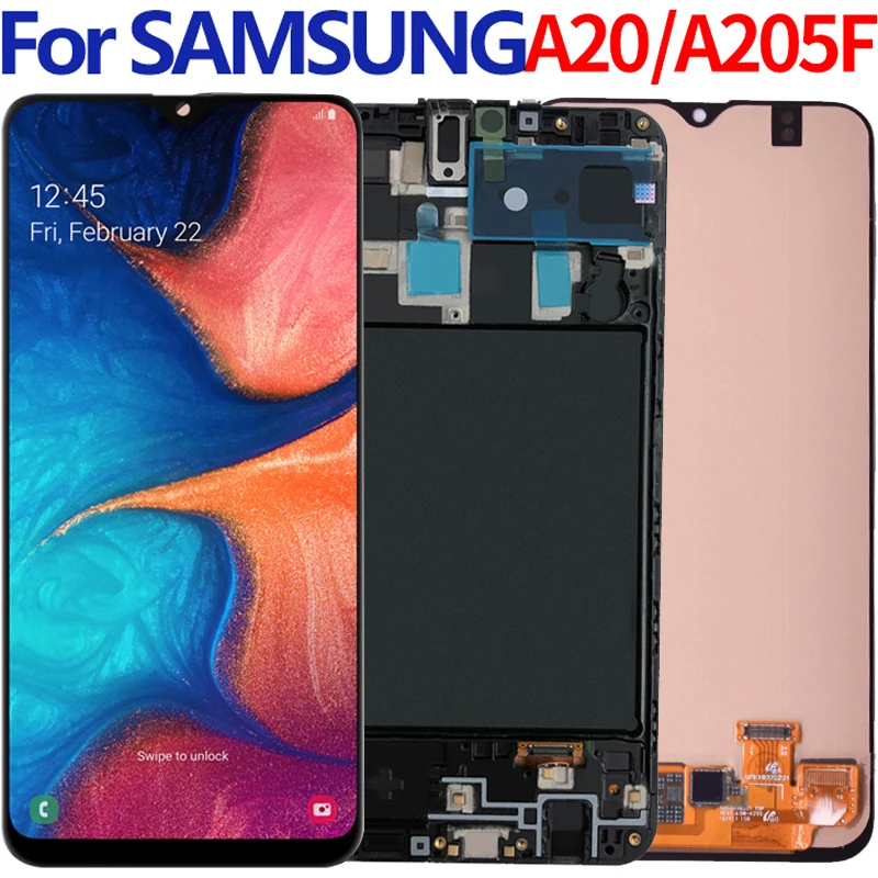 10Pcs/5Pcs untuk Samsung Galaxy A20 LCD 