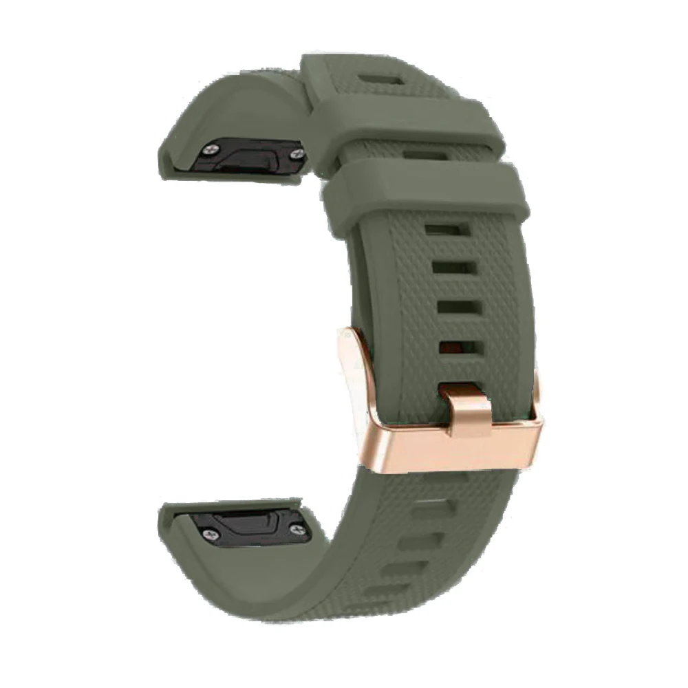 20mm Smart Watch Band Straps For Garmin Fenix 7S/5S Plus/6S/6S Pro Quick Release Strap Silicone Bracelet Rose gold Accessories 