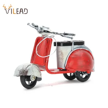 

VILEAD American Little Sheep Iron Motor Figurines Vintage Home Decor Motorcycle Roman Holiday Souvenirs Christmas Decoration