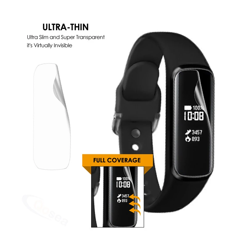 3 упаковки для samsung Galaxy Fit-e смарт-браслет с полным покрытием пленка tpu(термополиуретановая пленка) Взрывозащищенная мягкая прозрачная защитная пленка для экрана