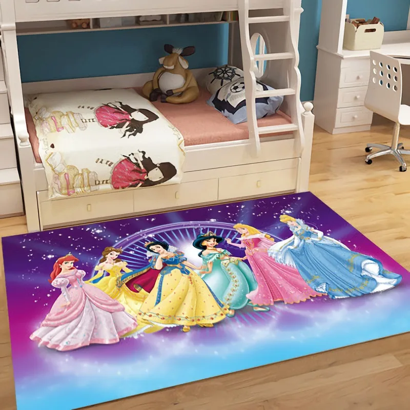 Alfombra con estampado de dibujos animados para niños, tapete de 80x160cm para sala de estar, dormitorio, suelo para gatear