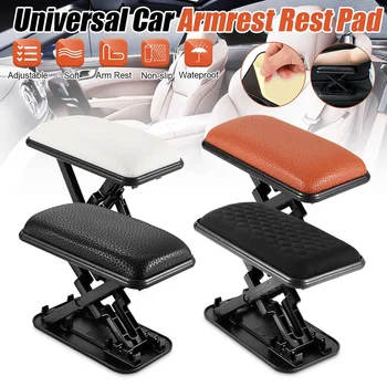 

Universal Car Armrest Cushion PU Leather Soft Elbow Support Adjustable Arm Rest Hand Holder