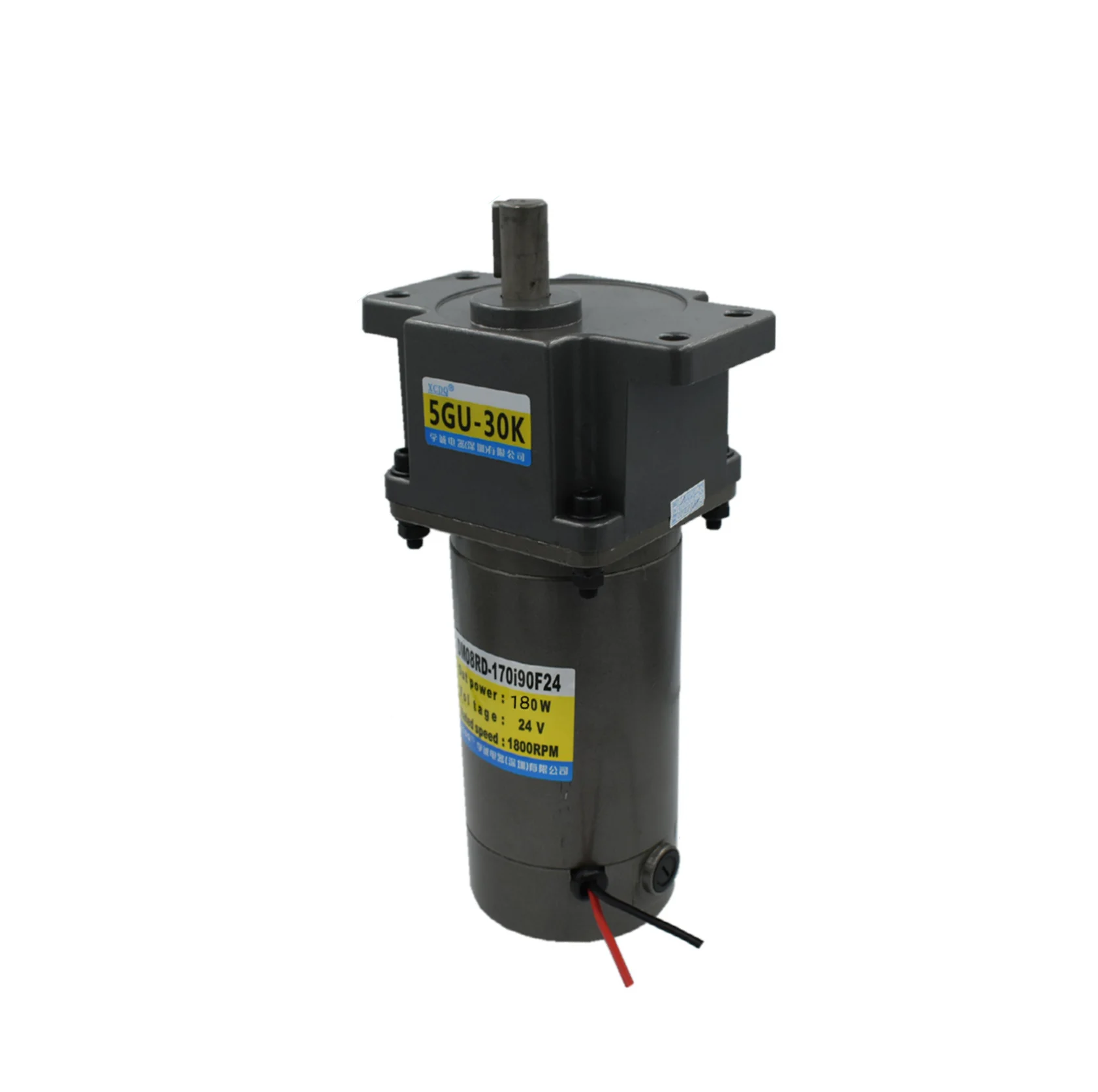 Ear type, 180W 12V 24V DC permanent magnet gear motor, 5GU  3K-300K,600rpm-6rpm, adjustable speed, high torque