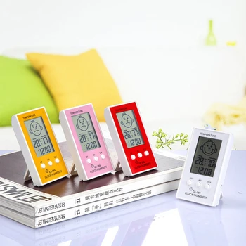 

Humidity Meter Hygrometer LCD Display Home Digital Clock Indoor Outdoor Thermometer Baby Smile Accurate Monitor Hot