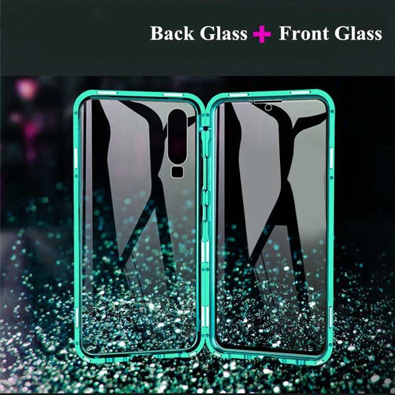 

Magnetic for Oneplus 8 Pro Case 9H Tempered Glass Cover 360 Full Protection Coque for Oneplus 8 Case Metal Frame