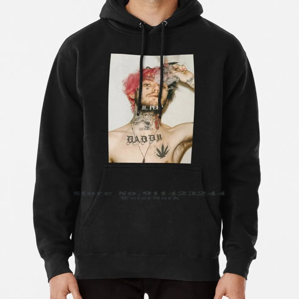 Lil Peep Felpa Con Cappuccio Maglione 6Xl Cotone Gbc Musica Emo Et Blanc Gothic Lil Peep Rip Black Cool Goth Boy Lil Peep Pics Lil Tracy Logo