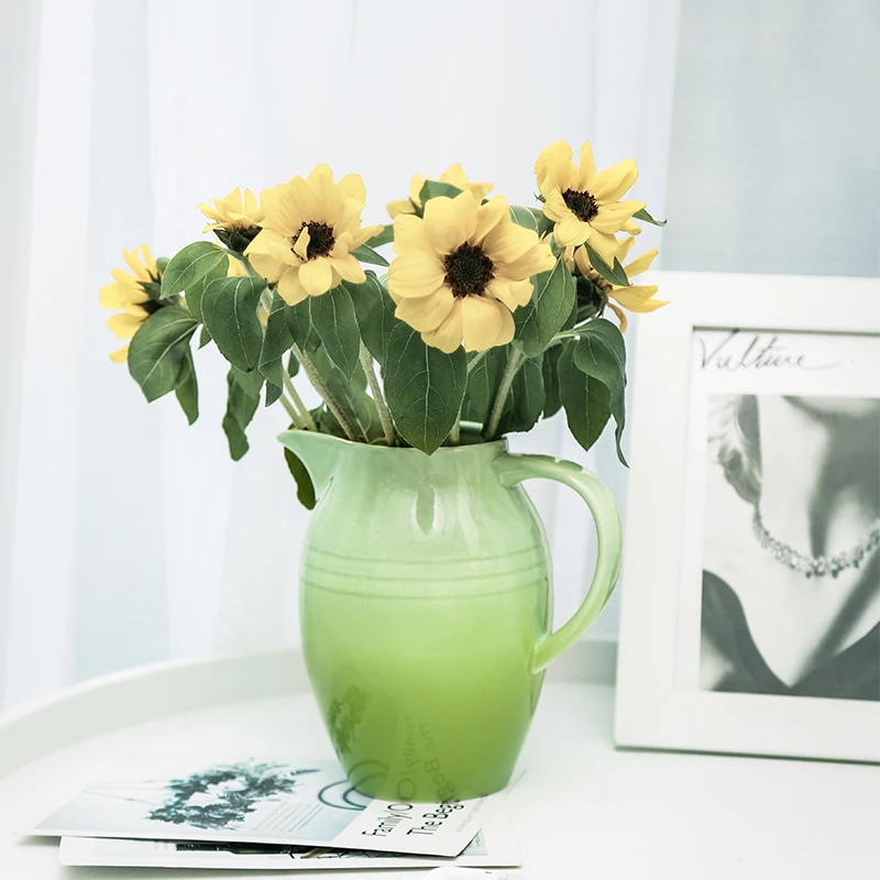 

Gradient Color Small Vase Home Decoration Living Room Inserted Vase Ceramic Dried Flower Vase Small Fresh Office Decoration