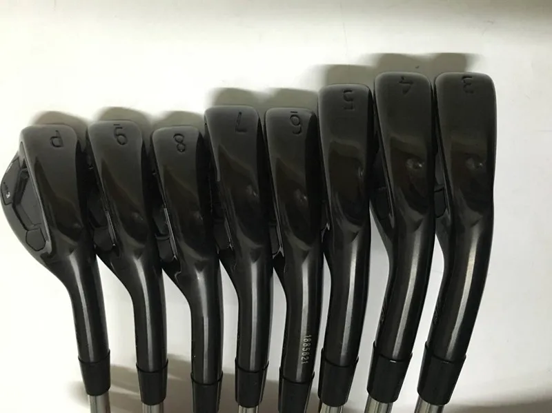 Черный AP3 Утюги AP3 718 Гольф железные клюшки для гольфа 3-9Pw R/S гибкий вал с крышкой головки DHL