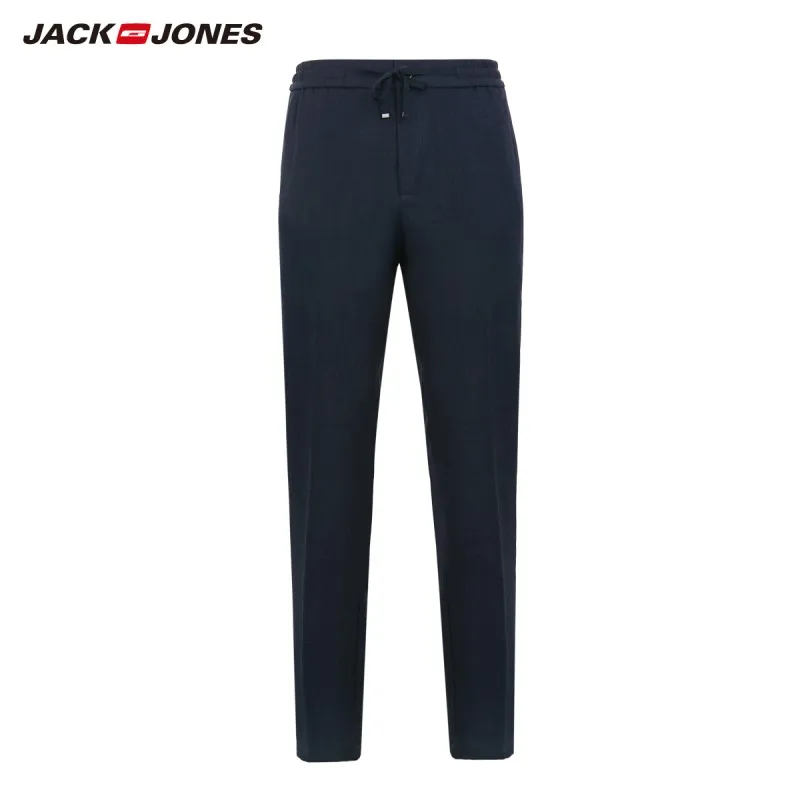 NIGHT SKY JackJones мужские Базовые бизнес Смарт повседневные брюки 219314537 - Цвет: NIGHT SKY
