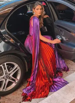 

LF148 Wedding Party dress Striped Pleated Colorful Strapless Backless Sexy Women celebrity body con Long dresses wholesale