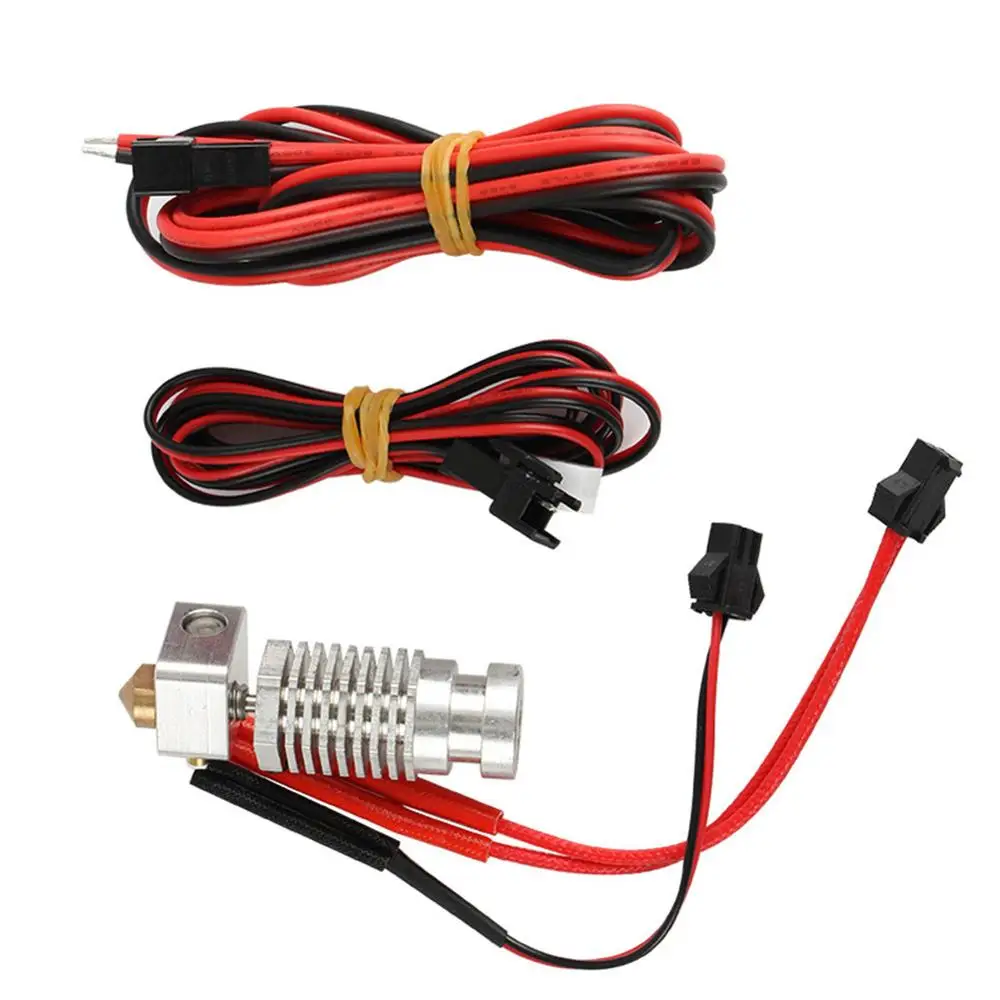1 комплект 3d принтер Горячий Конец комплект шестигранный Hotend экструдер набор с 0,4 мм соплом 100 к термистор провод для R1 1,75 мм 12 В 3d принтер Часть