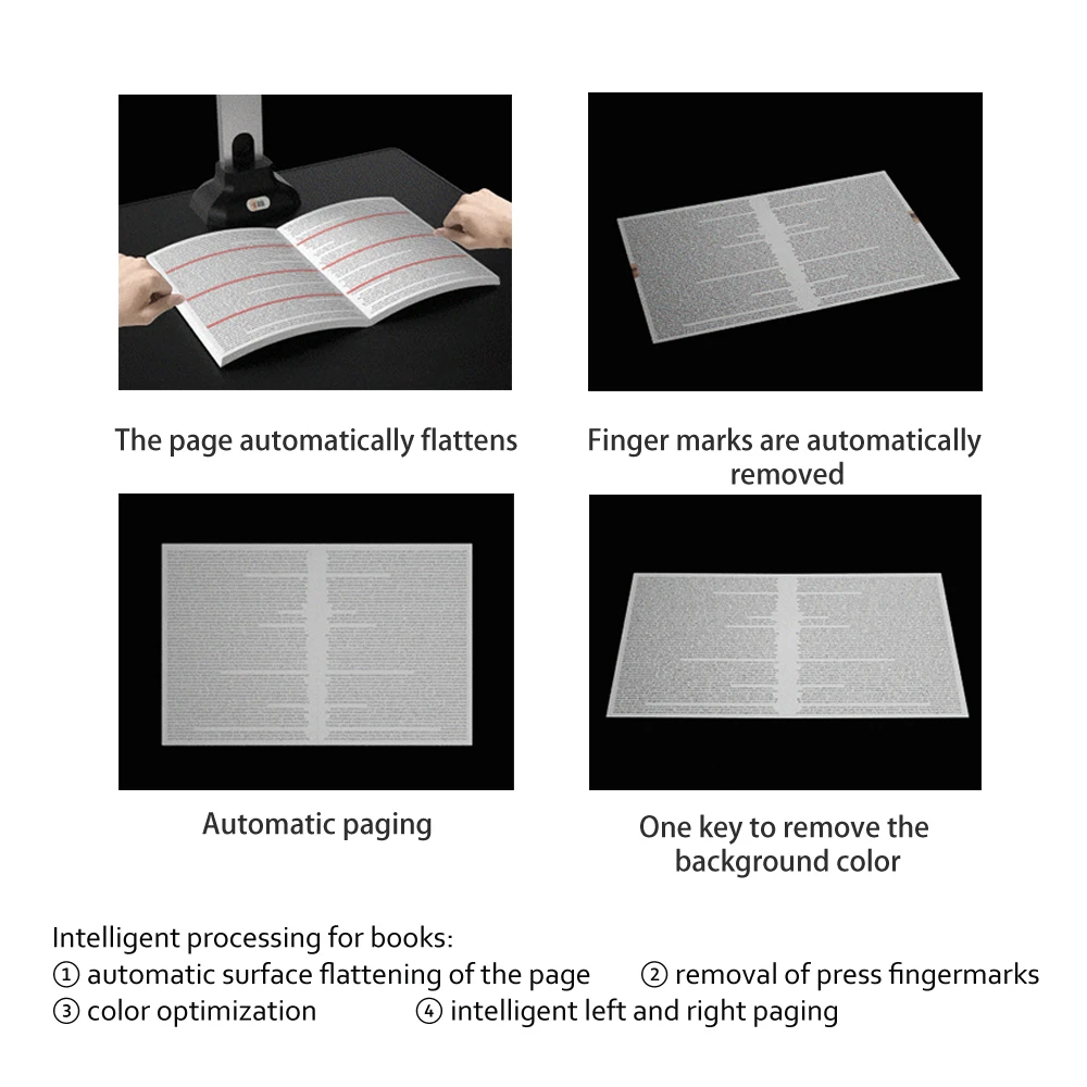 New Version Scanner Book Document Camera 20 Mega-pixel Camera HD Capture Size A3 English Software For Office/School