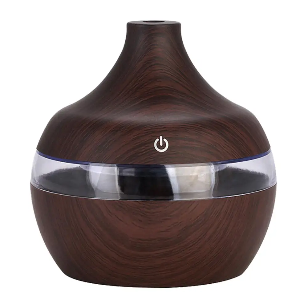 Spa Yoga Humidifier 7 Color Light USB Electric Aroma Air Diffuser Wood Ultrasonic Air Humidifier Essential Oil Aromatherapy