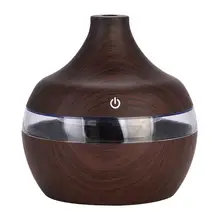 Spa Yoga Luftbefeuchter 7 Farbe Licht USB Elektrische Aroma Air Diffusor Holz Ultraschall-luftbefeuchter Ätherisches Öl Aromatherapie
