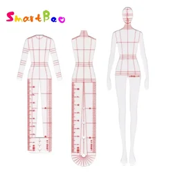 Règle de dessin pour femmes, modèle de dessin pour Design de mode, modèle d'illustration de croquis féminin 