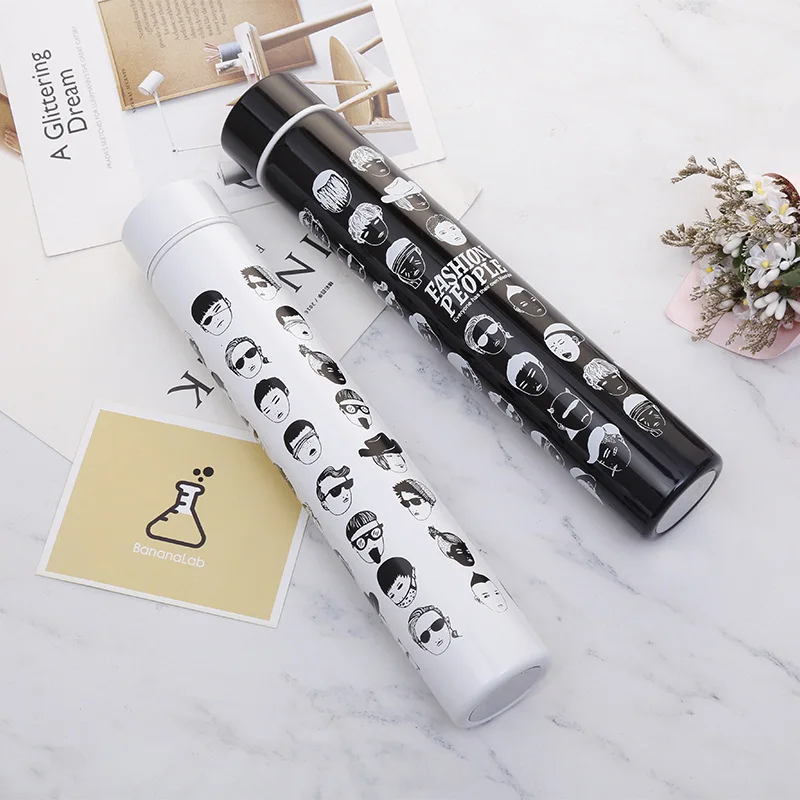 

Creative New Style Golden Cudgel Insulated Stainless Steel Bottle Fashion Gift Cup Anti Wolf Cup Car Mounted Glass Coffee Cup