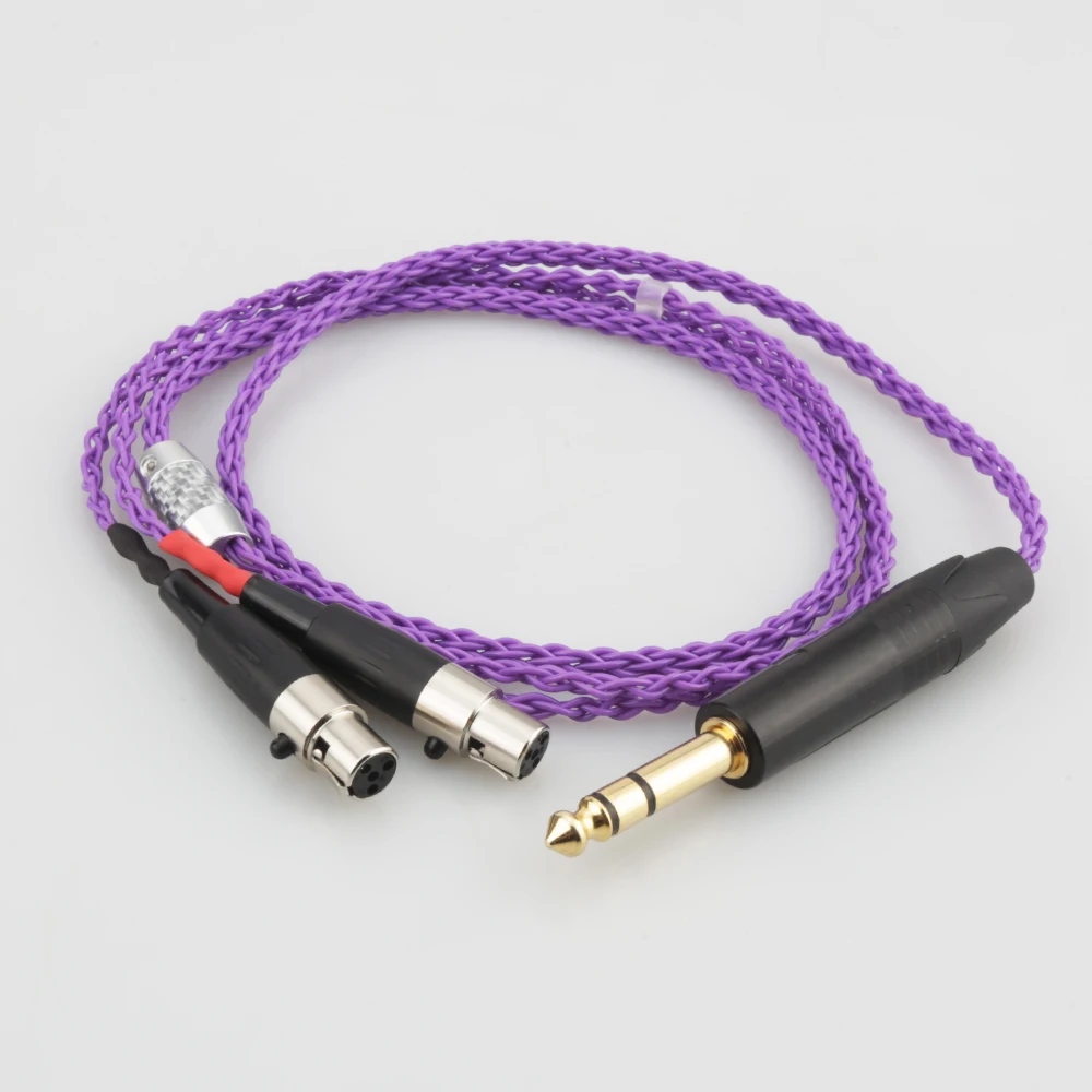 Audiocrast HIFI 6 35MM PLUG Earphone Headphone Upgrade Cable Silver Plated for Audeze LCD 3 LCD3 LCD 2 LCD2 LCD 4