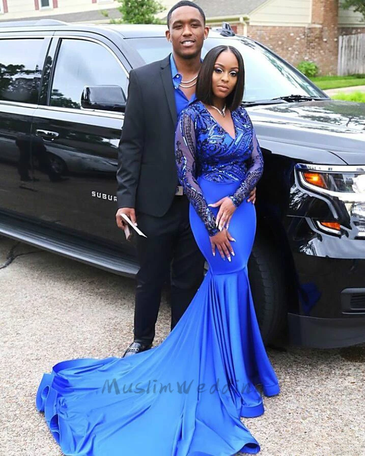 Sexy Royal Blue African Prom Dresses ...