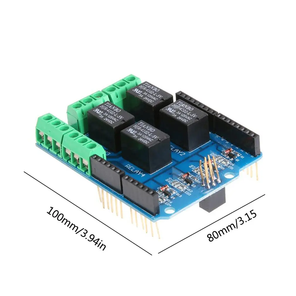 4-Way 5V релейный модуль реле Плата управления реле для расширения платы релейная плата управления