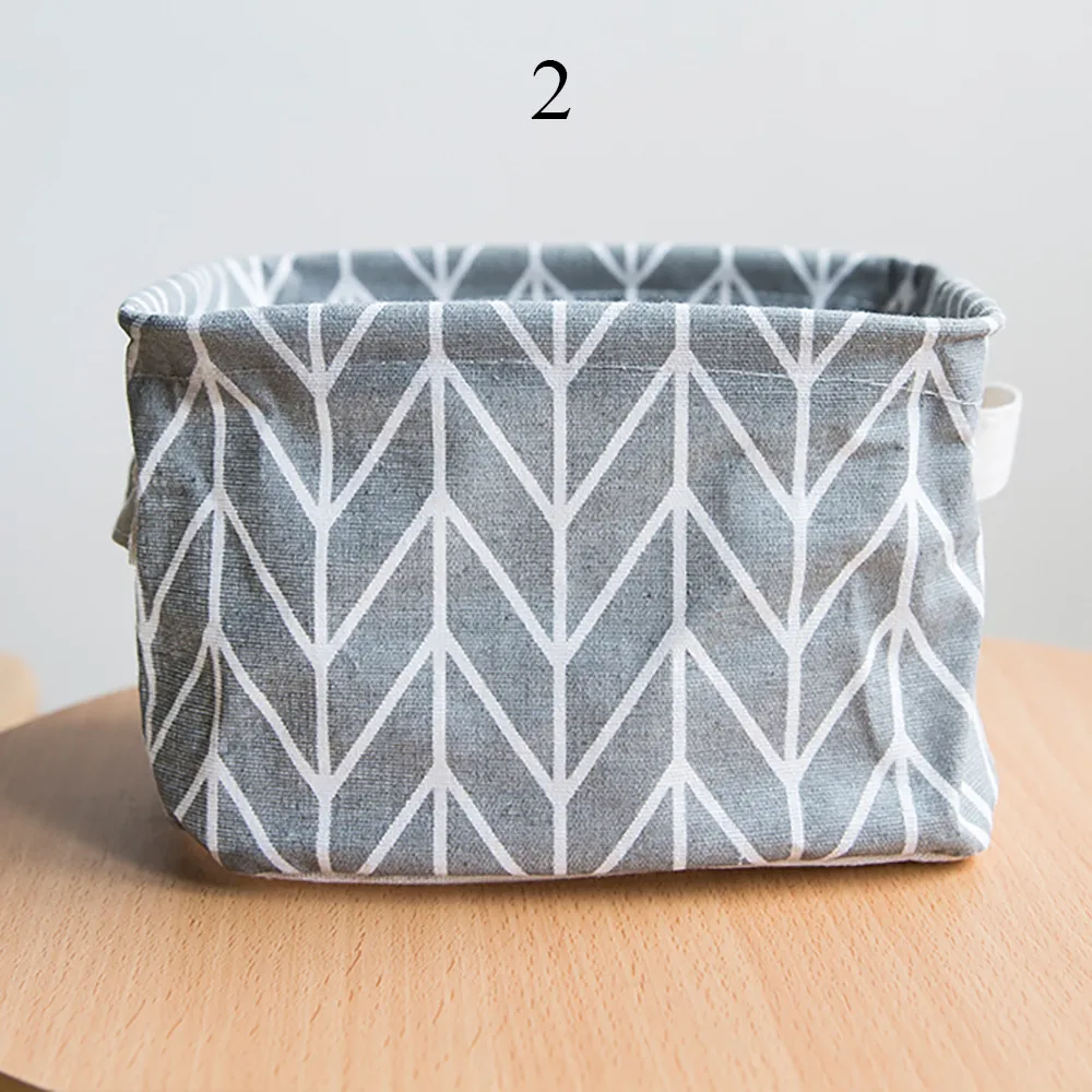 

Foldable Storage Bin Closet Toy Box Cloth Container Organizer Fabric Basket dust-proof gray Home Desktop Storage Basket Bags