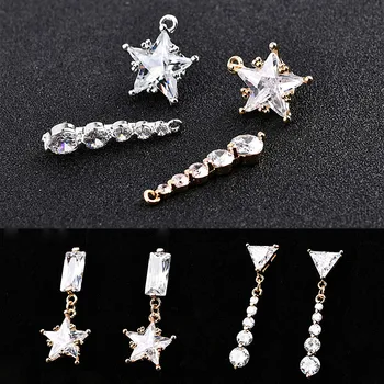 

DIY Korea earrings earrings are studded with long diamond stars, zircon pendants and Christmas gifts