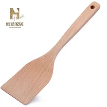 New Style Cooking Ladel Wood Spatula Ko Muk Old Paint Wooden Turner Non-stick Pot Spatula