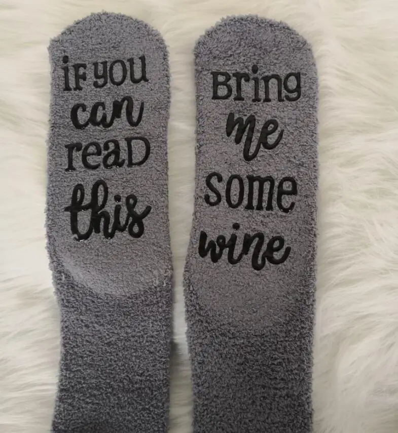Роскошные Винные носки с капкейками, подарочная упаковка, рождественский подарок, если вы можете прочесть эти носки, возьмите мне вино, рождественский подарок