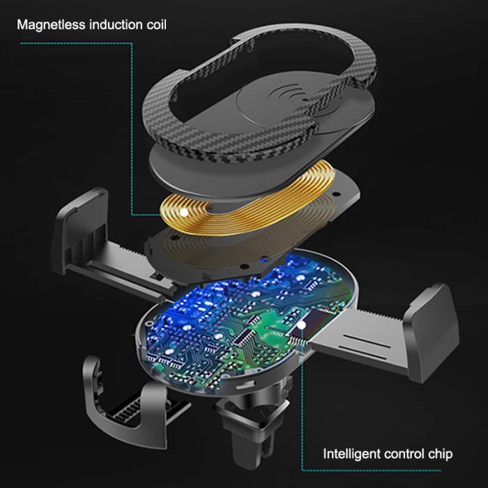 Montagem do Telefone do Carro Carregador de Carregamento sem Fio Estilo do Carro Ventilação Clipe Titular Suporte Universal Mãos-livres Berço ar 9 carregamento sem fio ar ventilação clipe titular