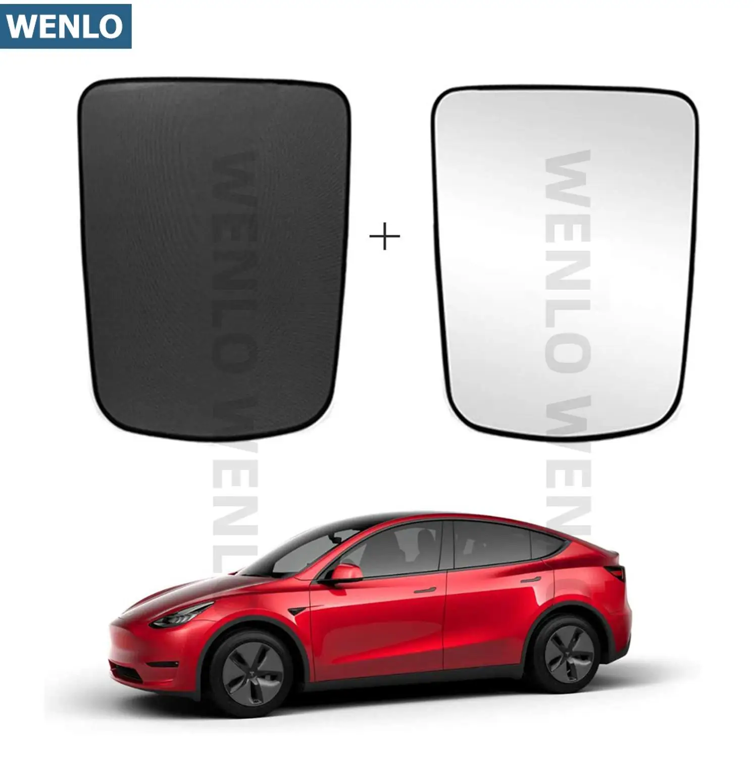 

For Tesla Model Y Car Sunroof Sunshade Net Auto Accessories Skylight Protective Cover