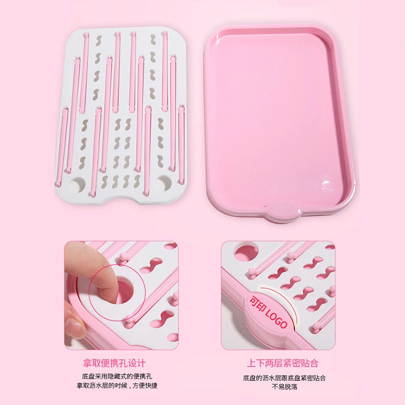 Bottle Dry Rack Baby Bottle Drain Drying Racks Foldable Portable Baby Bottles Nipple Drainer Shelf  Holder  YHZ008