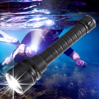 

3000 Lumens Scuba Diving Flashlight 5T6/5L2 Professional Portable Dive torch 200M Underwater Waterproof Powerfull Flashlights