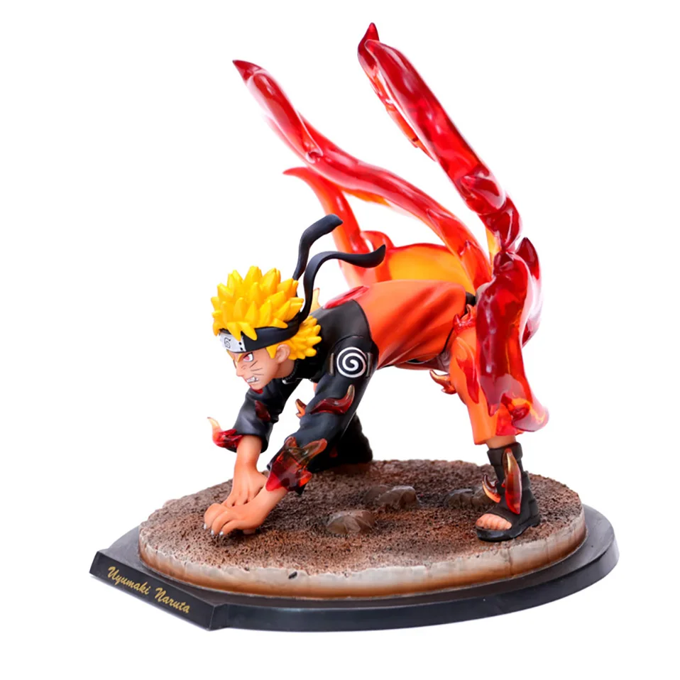 20 см японского аниме Uzumaki Наруто ПВХ фигурка игрушки Аниме GK 9-хвостая лиса Uzumaki Наруто украшения модель игрушки Детский подарок