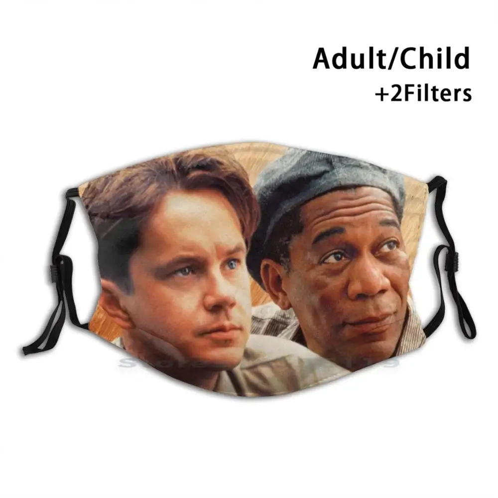 

The Shawshank Redemption - 1994 Reusable Mouth Face Mask With Filters Kids Album Cover Albums Symbol Covers Album Cover Cover