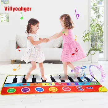 

148 x 60cm Big Size Musical Play Mat with Instrument Voices Dancing Game Piano Carpet Educational Intelligence Developing Toys
