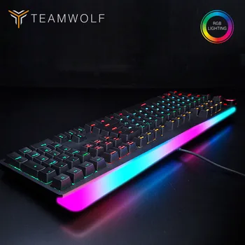 

Profession Gaming mechanical keyboard RGB backlit 112 keys wired Optical axis Russian/English layout keyboard for Computer gamer