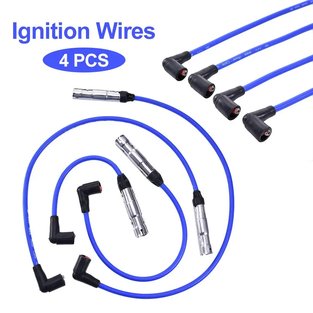 4 шт. автомобильный высоковольтный провод зажигания Свеча зажигания набор проводов зажигания для VW Jetta 2011-,2000-2001 автомобильные аксессуары