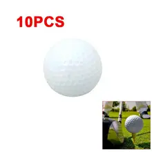 10 шт. мяч для гольфа из ПУ пены выдалбливают спортивные тренировка, теннис белый Golfball круглые тренировочные аксессуары для гольфа