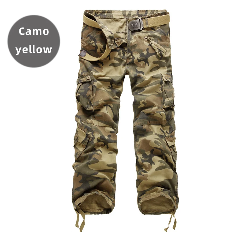 Cargo Pants Men 2022 New Camouflage Trousers Casual Multi-pocket Army Work Combat Pants Mens Military Cargo Pants  Plus Size cargo joggers