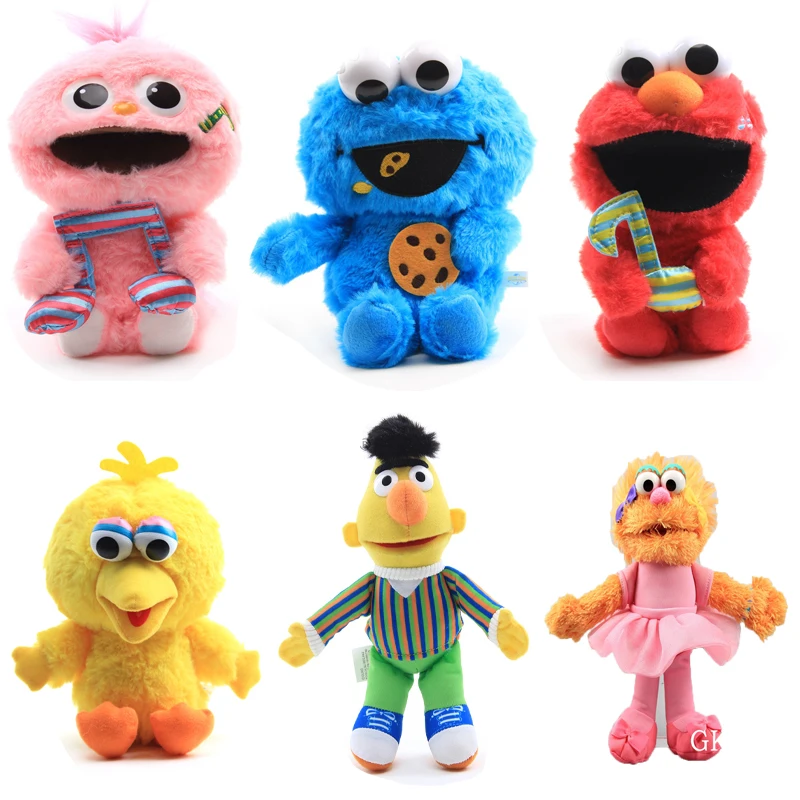 23 см Q Style аниме Улица Сезам Elmo печенье Grover Zoe большая птица плюшевые игрушки кукла