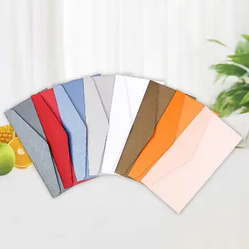 

50Pcs Candy color Recycled Craft Letter Paper Envelopes DIY Greeting Card Scrapbooking Gift For Letter Paper Postcards School