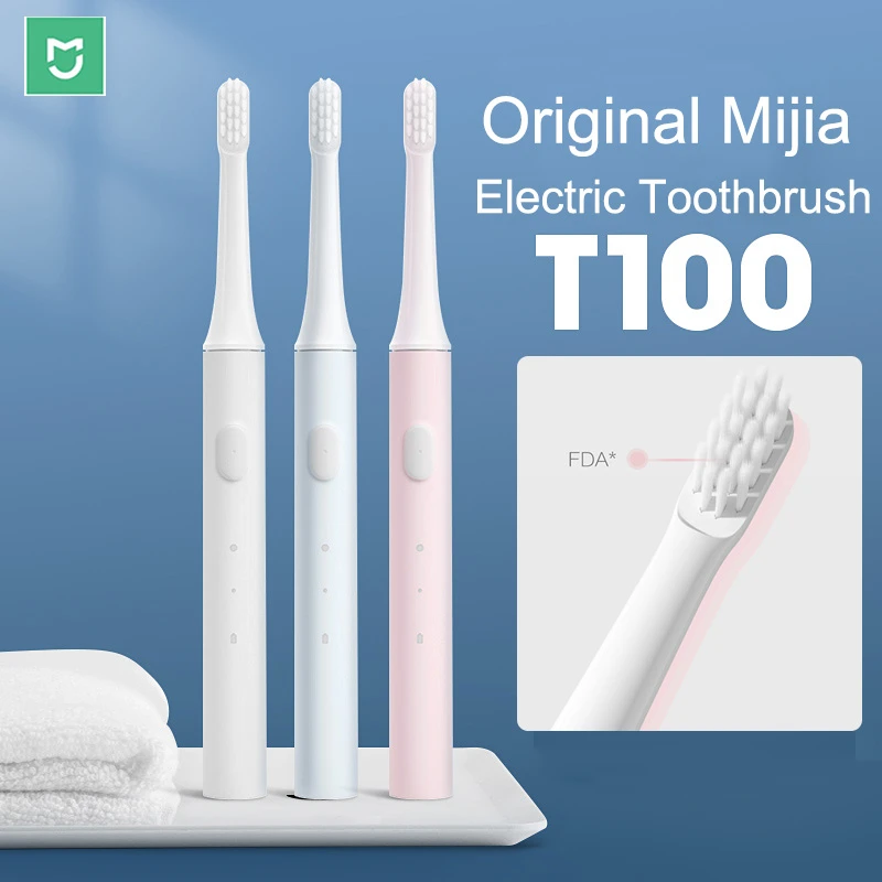 Xiaomi T100 spazzolino elettrico testine per spazzolino Mijia T100 spazzolino  elettrico per pulizia profonda orale pulizia a due velocità|Spazzolini da  denti elettrici| - AliExpress