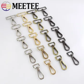 

10pc 16-50mm Meetee Handbag Straps Metal Buckles Collar Lobster Clasp Swivel Trigger Clips Snap Hook DIY Leather Craft Accessory