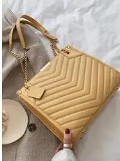 

Hot Sale Top Quality Womans Handbags Women Gold Chain Strap Tote Bag Shoulder Bags Cross body Bag Female Messenger Bag Purse