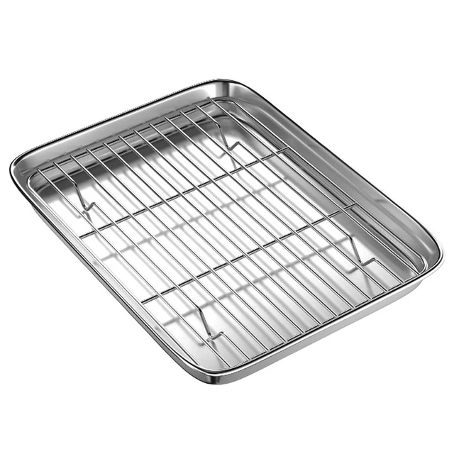 Non Stick Rectangle Round Extra Large Oven Crisp Bacon Baking Tray - China Baking  Tray and Stainless Steel Roasting Pan price