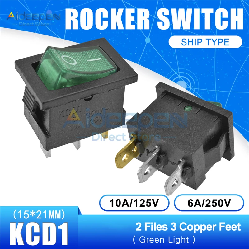 KCD1 15x21 мм Лодка кулисный переключатель переменного тока 10A/125V 6A/250V 2 файл с 3 режимами 2/3/4/6 Медь средства ухода за кожей стоп переключатель 15*21 мм с Водонепроницаемый Кепки