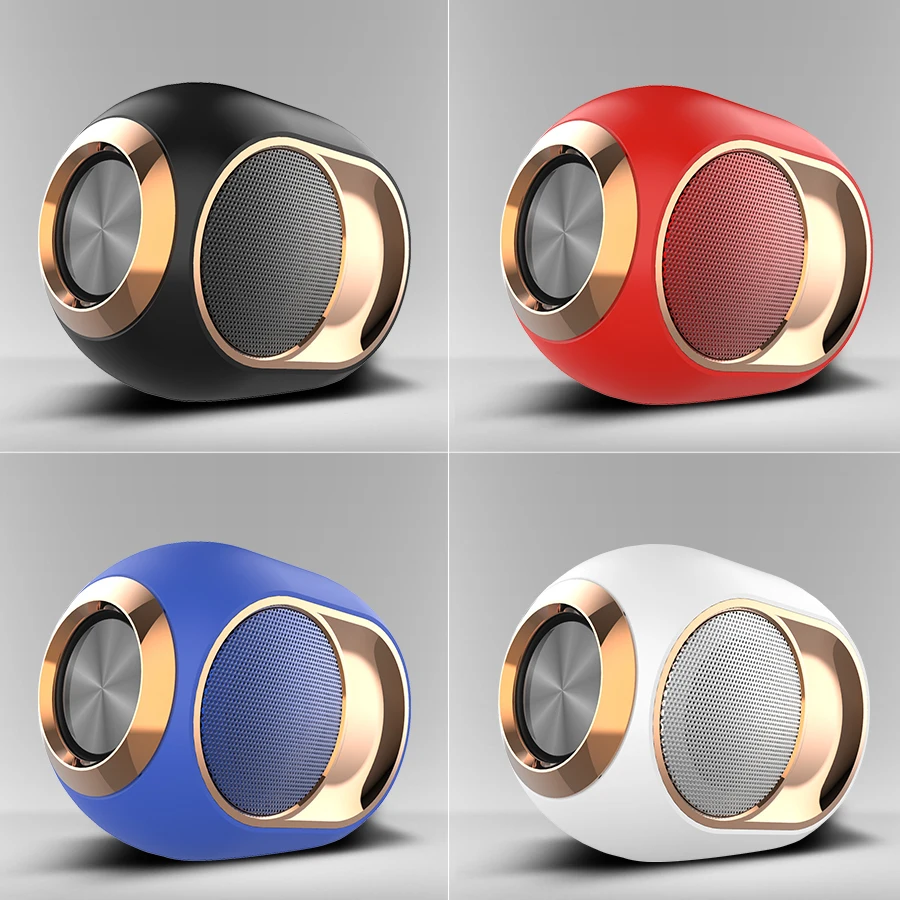 X6 Bluetooth 5.0 Speaker TWS Portable Wireless Loudspeakers For Phone PC Waterproof Outdoor Stereo Music Support TF AUX USB FM