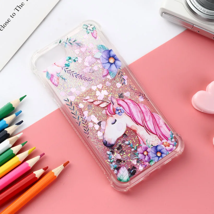 

Painted Quicksand Case For iPhone 7 8 6 X Dynamic Painted Cartoon Quicksand Case For iPhone 7 8 6 Plus Touch 5 6 Soft TPU Cover