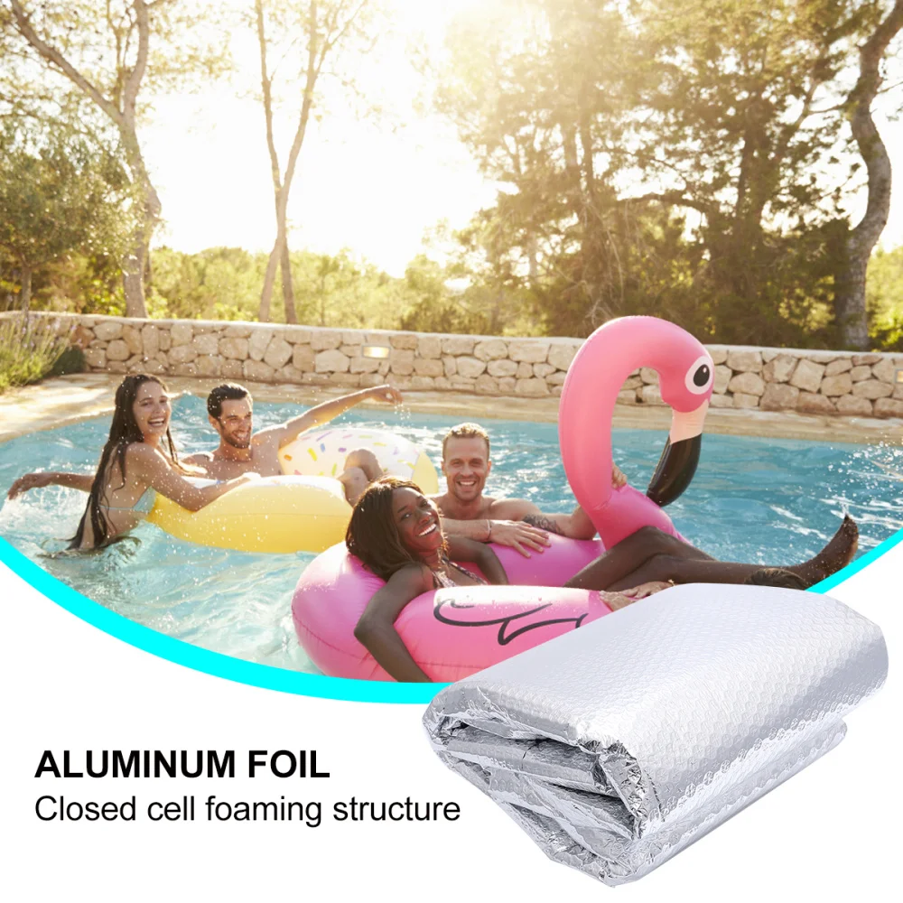 1PC Swimming Pool Heat Preservation Cover Heat Insulation Swim Pool Cover Thermal Insulation Pool Film Dustproof Swimming Pool C