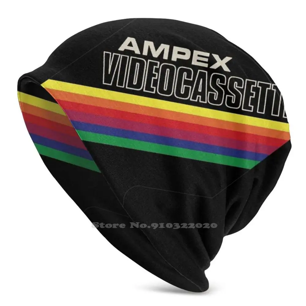 Ampex L500 Video Cassette Tape Beanie Hat Hedging Cap Sport All'Aria Aperta Traspirante Sottile Antivento Tdk Cassette Vintage Retro